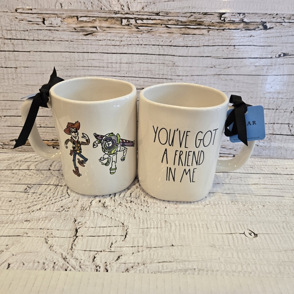 Rae Dunn Disney/Pixar Toy Story "You've Got A Friend In Me" Buzz/Woody Mug